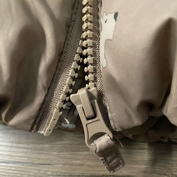 H&M Dog Print Puffer Jacket Detachable Hood 18 Months - Picture 7 of 8